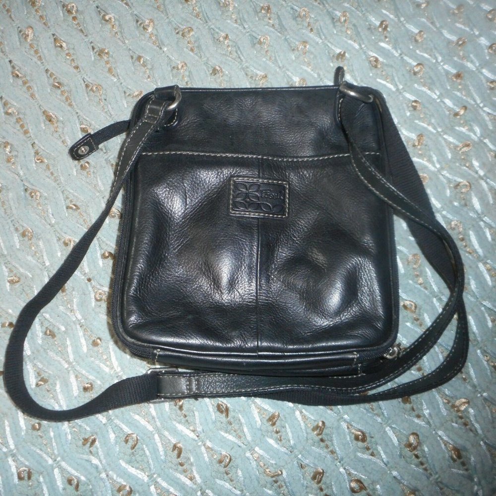Vintage Leather Fossil Crossbody Bag